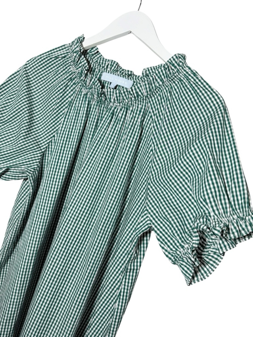 Hill House Katherine Nap Dress in Emerald Green Gingham Size Large - Picture 5 of 10